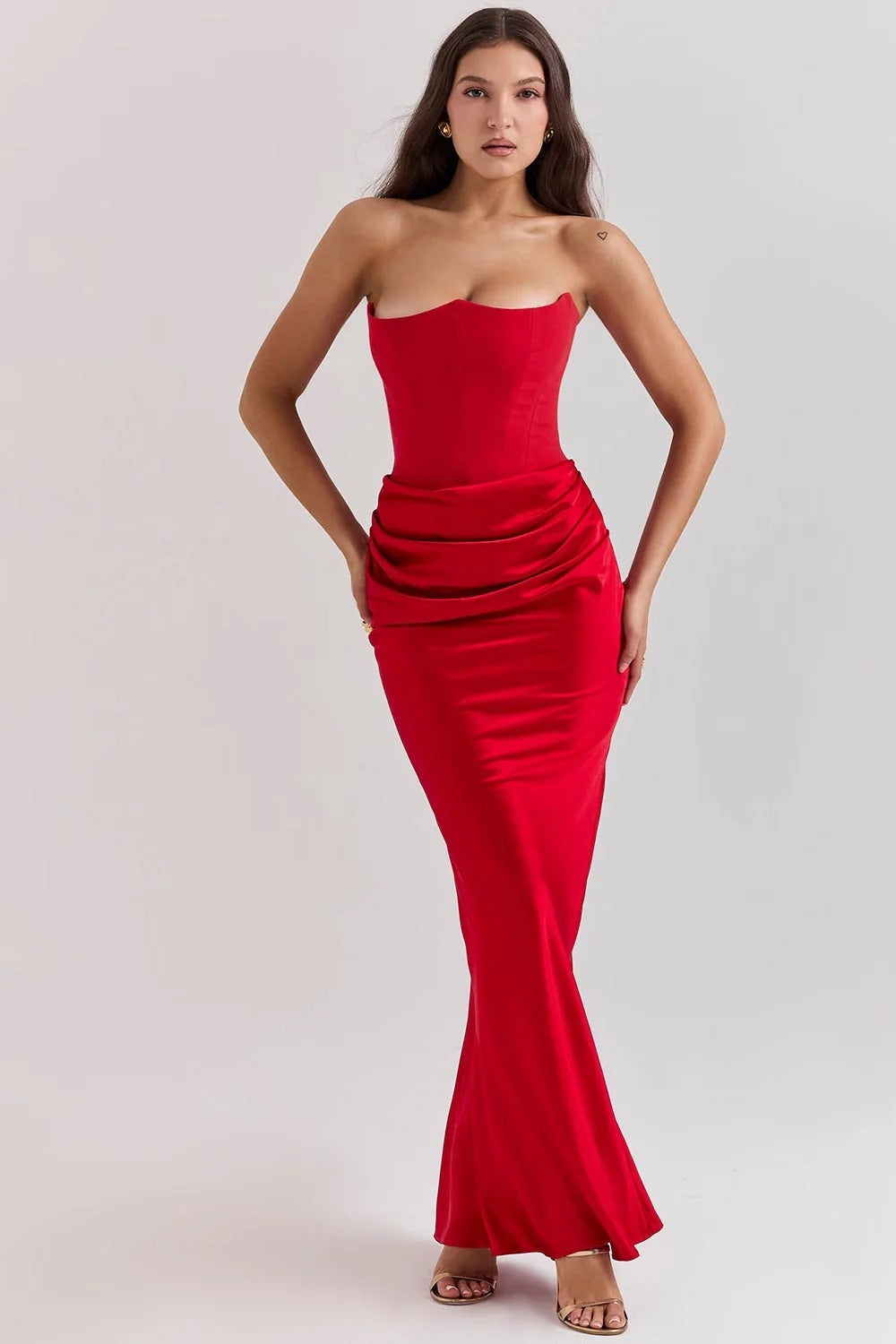 Draped Corset Dress